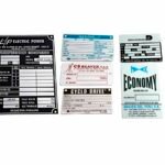 Conjunto de placas industriales para activos