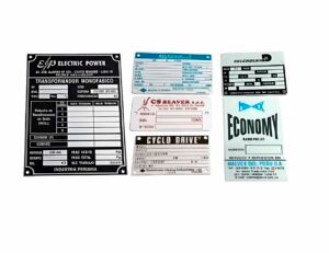 Conjunto de placas industriales para activos