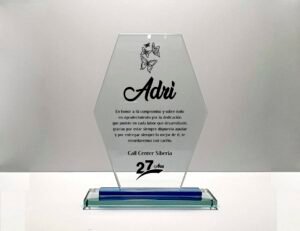 Diseños de Placas Conmemorativas en Vidrio